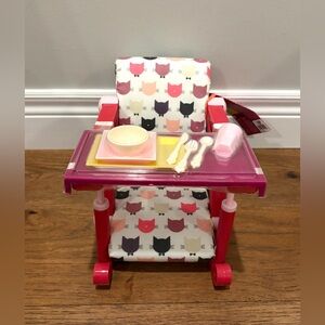 Our Generation, Let's Hang Clip-On High Chair Accessory for 18-inch Dolls